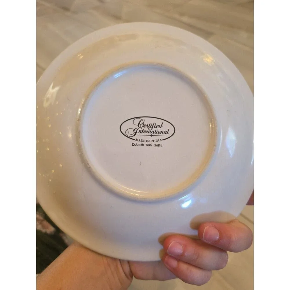 Certified International Starlight Santa Night Time Edition 2 Pc Salad Plates
